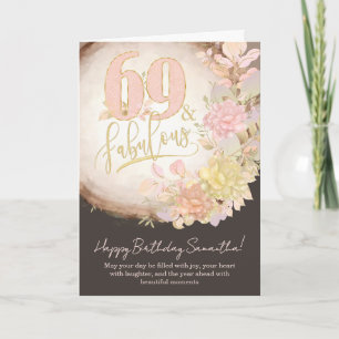 69 ans et merveilleux - Carte d'anniversaire perso