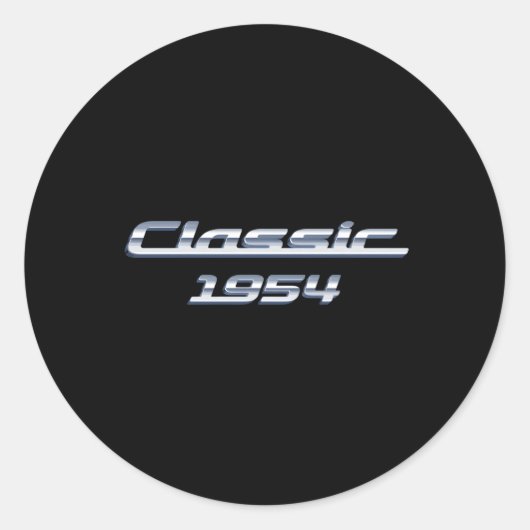 69 Auto 1954 69e Ronde Sticker (Voorkant)