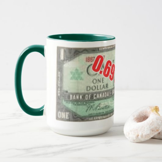 69 cent dollar mok (Met donut)