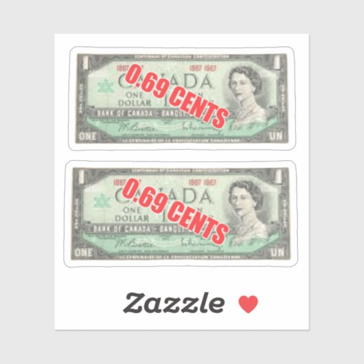 69 cent sticker (Vel)