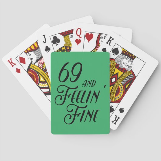 69 en Feelin' Fine Pokerkaarten (Achterkant)