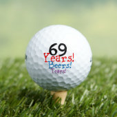 69 jaar bieren tranen golfballen (Insitu Shirt)