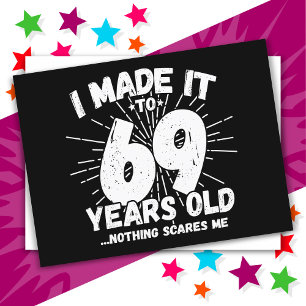 69 Jaar Oude Sarcastische Meme Leuke 69e Verjaarda Briefkaart