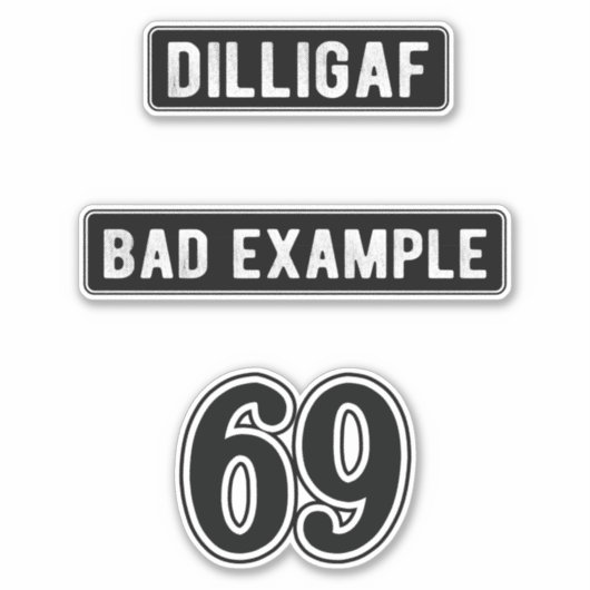 69 Stickers Casque (Devant)