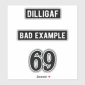 69 Stickers Casque (Feuille)