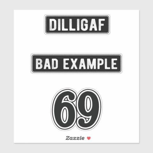 69 Stickers Casque (Feuille)