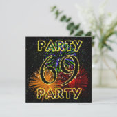 69e anniversaire invitation avec feux d'artifice (Debout devant)