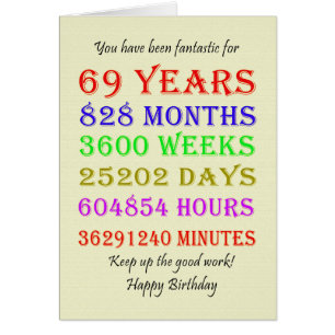 69e anniversaire Jalons