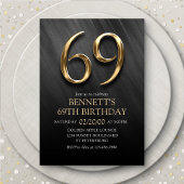 69e Invitation d'anniversaire