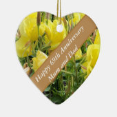 69e Jubileum bewerkbare avondprimrose Keramisch Ornament (Rechts)