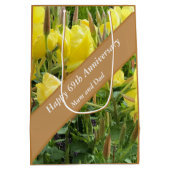 69e Jubileum bewerkbare avondprimrose Medium Cadeauzakje (Achterkant)