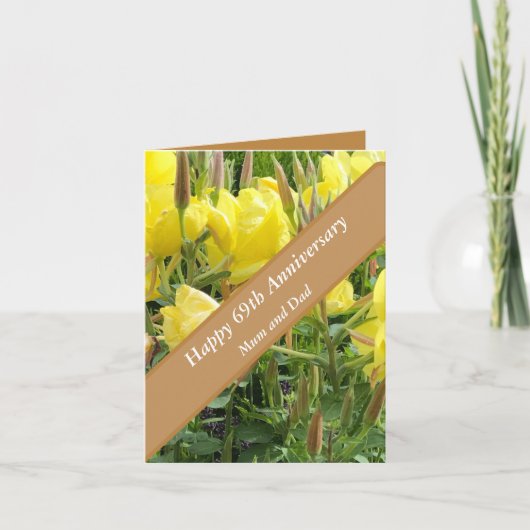 69e Jubileum bewerkbare Kaart (Voorkant)