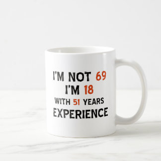 69e verjaardag design koffiemok