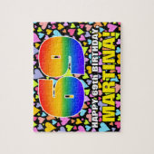 69e verjaardag — Fun, liefhebbende harteschepen + Legpuzzel (Verticaal)