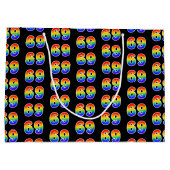 69e verjaardag: Fun Rainbow Event Nummer 69 Patroo Groot Cadeauzakje (Achterkant)