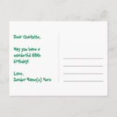 69e verjaardag: Fun Stars Pattern, Rainbow 69, Naa Briefkaart (Achterkant)