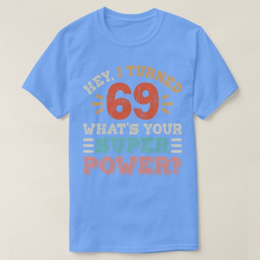 69e verjaardag t-shirt (Design voorkant)