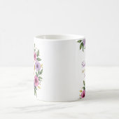 69ème Anniversaire Mug - Couronne florale avec num (Centre)