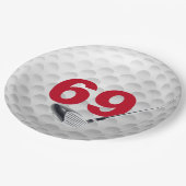 69th Birthday Golf Ball Design Papier Bord (Gekanteld)