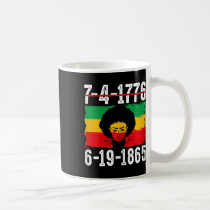 6-19-1865 Afro-Amerikaanse zwarte geschiedenis Maa Koffiemok