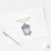 6 - 3" Autocollants Favoris Mariage Campagnard d'É (Enveloppe)