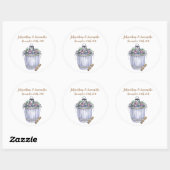 6 - 3" Autocollants Favoris Mariage Campagnard d'É (Feuille)