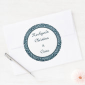 6 - 3" Favor Stickers Deep Moroccan Blue (Envelop)