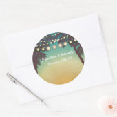 6 - 3" Favor Stickers Strand Sunset Pal Bomen Lich (Envelop)