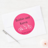 6 - 3" Favoriet Stickers Whimsical Pink Double Bik (Envelop)