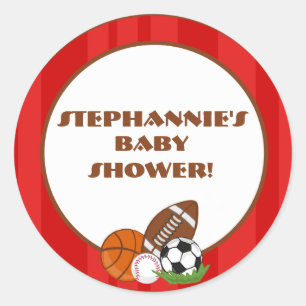 6 - 3" Favoriete Stickers All-Star Red