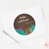 6 - 3" Favoriete Stickers Neon Spring Bloembloem (Envelop)