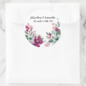 6 - 3" Favoriser les autocollants Fleurs tropicale (Sac)