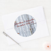 6 - 3" Favoriser les autocollants Laver blanc Bois (Enveloppe)