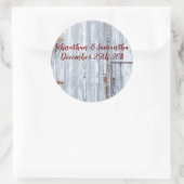 6 - 3" Favoriser les autocollants Laver blanc Bois (Sac)