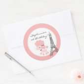 6 - 3" Favoriser les autocollants Poodle rose à Pa (Enveloppe)