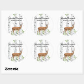 6 - 3" Favoriser Stickers Deer Doe Woodland Buck L (Feuille)