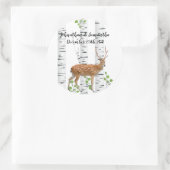 6 - 3" Favoriser Stickers Deer Doe Woodland Buck L (Sac)
