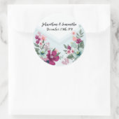 6 - 3" Favoriser Stickers Fleur tropicale sur Blue (Sac)