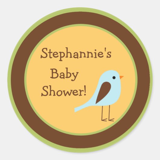 6 - 3" Favoriser Stickers Forêt Amis Oiseau (Devant)