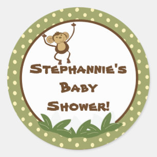6 - 3" Favoriser Stickers Jungle Babies