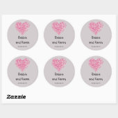 6 - 3" Favoriser Stickers Pétales Floraux Rose Ro (Feuille)