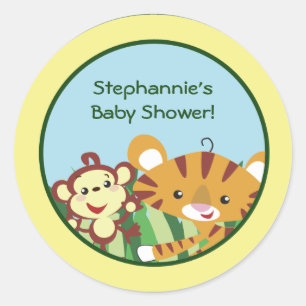 6 - 3" Favoriser Stickers Pluie-Forêt Animal de Ju