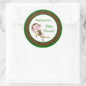 6 - 3" Favoriser Stickers Singe Swing Jungle Safar (Sac)