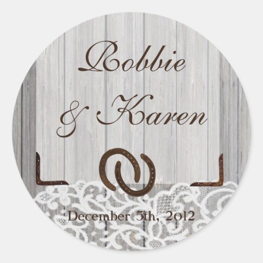 6 - 3" Geef de voorkeur aan Stickers Hoefijzers op (Voorkant)