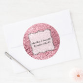 6 - 3-inch Favor Stickers Roos Gold Glitter (Envelop)