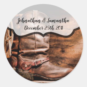 6 - 3" Stickers Favoriser Botte de cowboy Bottes G