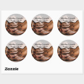 6 - 3" Stickers Favoriser Botte de cowboy Bottes G (Feuille)