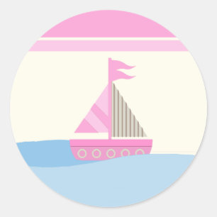 6 - 3" Stickers Favoriser Naut Voilier Baleine