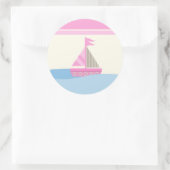 6 - 3" Stickers Favoriser Naut Voilier Baleine (Sac)