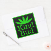 6 - 3"vierkante Kind Bud Stickers (Envelop)
